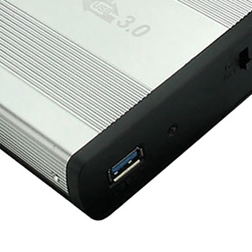 Stacja dokująca USB 3.0 do zewnętrznego dysku twardego 3,5 cala, srebrna