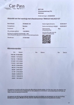 Hyundai i30 III Hatchback 1.4 MPI 100KM 2017 HYUNDAI i30! Super stan!, zdjęcie 23