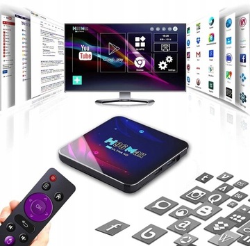 Anytech.pl TV BOX H96 Max 4K ULTRA HD медиаплеер 64 ГБ
