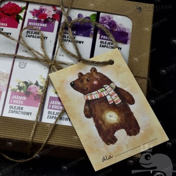 Świąteczny BILECIK DO PREZENTU Karnet MIŚ 20 sztuk