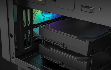Корпус для компьютера DARKFLASH Wave Black ATX ITX со стеклянной стороной