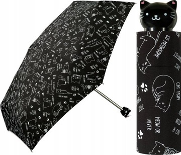 PARASOL PARASOLKA DAMSKA MINI HAPPY RAIN KOT