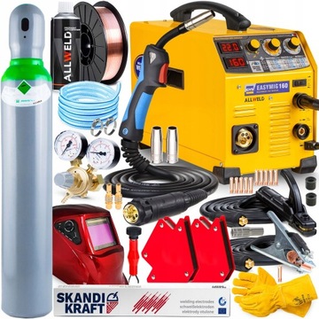SPAWARKA INWERTEROWA GYS EASY MIG 160 MAG MMA ALUMINIUM FLUX 160A 230V