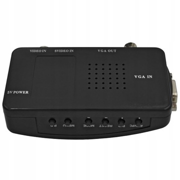 S-Video BNC AV VGA VGA VIDEA TENGENTER в VGA с бесплатными кабелями