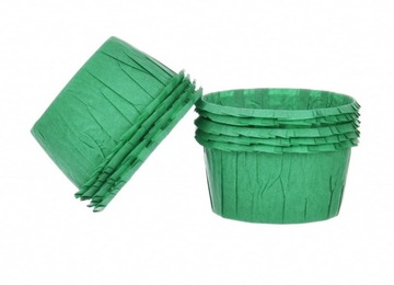 Papilotki Marszczone ZIELONE 55x35mm 25szt Decora