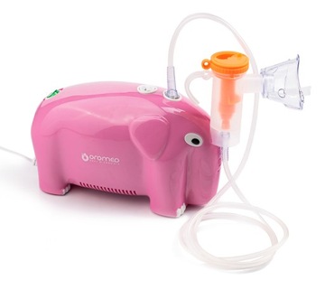 INHALATOR NEBULIZATOR DLA DZIECI I DOROSŁYCH 2 MASKI SŁOŃ PNEUMATYCZNY