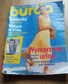 Burda moda piękno relaks 7/96 wykroje