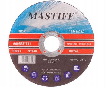 ДИСКИ РЕЖНЫЕ ПО МЕТАЛЛУ 125/1 ММ 10 ШТ.