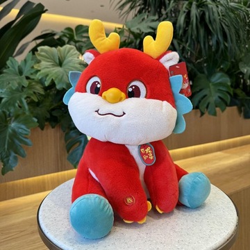 Китайский новогодний дракон, плюшевая игрушка, подарок на день рождения