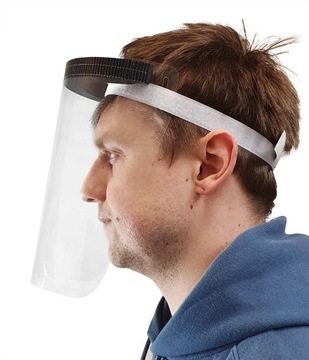 100 szt. OSŁONA TWARZY PRZYŁBICA OCHRONNA NA MASKA