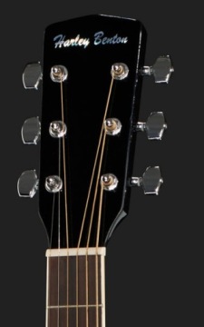 Электронная акустическая гитара Harley Benton D-120CE-LH BK