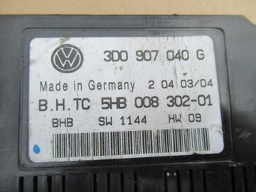 VOLKSWAGEN OE 3D0907040G MODUL ŘÍZENÍ KLIMATIZACE