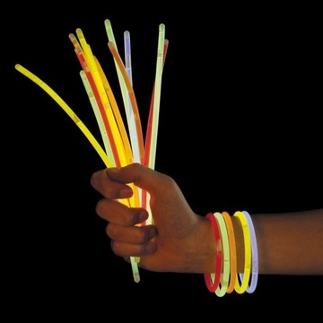 Флуоресцентные браслеты GLOW STICK TUBES 15 шт.
