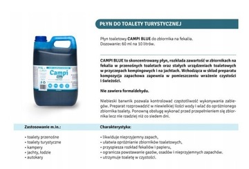 CHEMICZ CAMPI BLUE 2L ТУРИСТИЧЕСКАЯ ТУАЛЕТНАЯ ЖИДКОСТЬ
