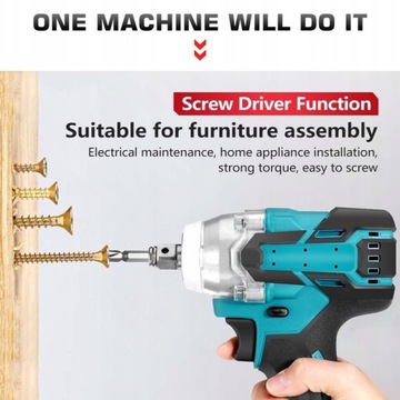 DRILLPRO 18V 520NM АККУМУЛЯТОРНЫЙ УДАРНЫЙ КЛЮЧ