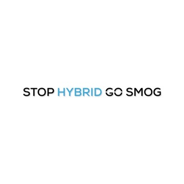 Naklejka Stop HYBRID Go SMOG | 35 cm