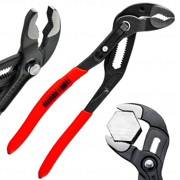 SZCZYPCE NASTAWNE KLUCZ DO RUR COBRA 180 mm KNIPEX