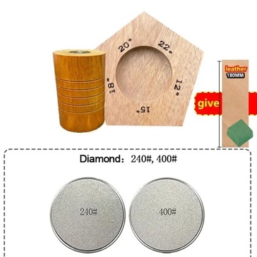 NEW Rolling Knife Sharpener Whetstone Diamond Sharpening Stone Disc 5 Sharp