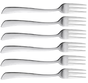 AMBITION WAVE 6 ГЛЯНЦЕВЫХ ВИЛОК ДЛЯ ТОРТОВ