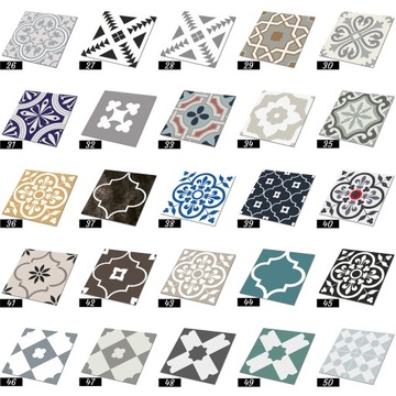 Самоклеящиеся панели ПВХ 30х30 см. Пэчворк волны