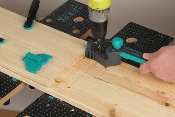 Kątownik uniwersalny i przyrząd do kołkowania w zestawie wolfcraft 8655000