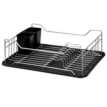 ЧЕРНЫЙ ПОДДОН ДЛЯ СУШКИ ПОСУДЫ, ПОДДОН, С ПОДДОНОМ ДЛЯ СТОЛОВЫХ ПРИБОРОВ