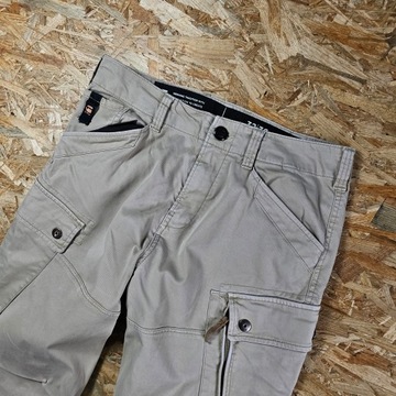 Spodnie Bojówki Cargo Chinos G-STAR RAW Casual Męskie Beżowe 32x36