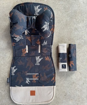 Вставка для коляски Latte Follow The Zebra - Бархат