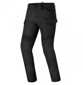 SPODNIE MOTOCYKLOWE MĘSKIE JEANSY SHIMA GIRO 3.0 MEN BLACK CZARNE