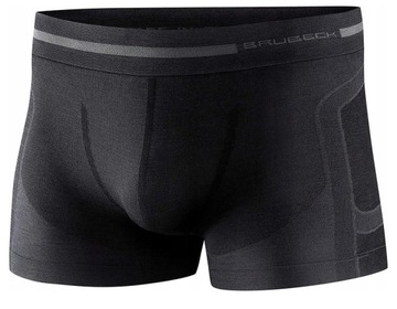 Bokserki męskie BRUBECK BX10430 WEŁNIANE - XL