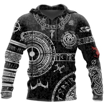 Bluza wikinga z kapturem ODIN wikingowie M