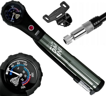 Pompka Kellys KLS OMNI z manometrem do opon i amortyzatorów