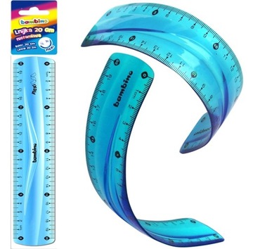 Линейка Bambino FLEXI гибкая небьющаяся 20 см Bambino