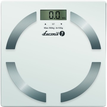 Waga łazienkowa elektroniczna analityczna 180kg pomiar BMI tłuszczu wody