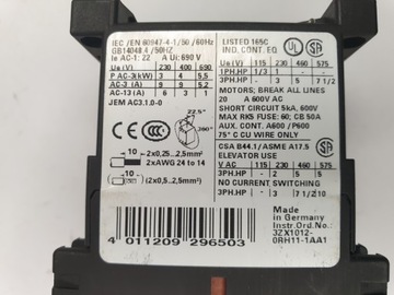 Контактор SIEMENS 3RT1016-2BB42 24VDC 3RH1911-2FA40