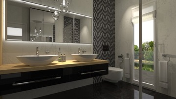 Профессиональный дизайн ванной комнаты - 3D-визуализация