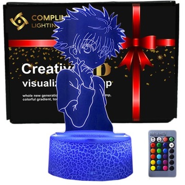 Lampka 3D nocna led HUNTER X ANIME Killua Zoldyck