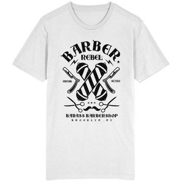 Rebel Barber Koszulka Dla Barbera Fryzjera