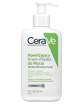 CERAVE Nawilżający Krem-pianka do mycia dla skóry normalnej i suchej 473 ML