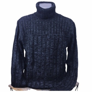 MĘSKI SWETER CIEPŁY GRUBY GOLF polski produkt XXL