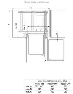 REJS Kosz Magic Corner Maxima Classic 100 Lewy GR