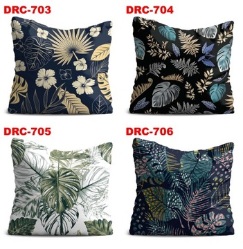 Декоративная наволочка для гостиной, спальни, монстера, цветы, микс