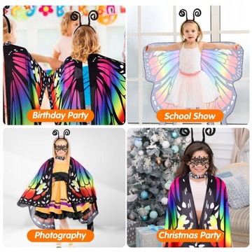 ДЕТСКИЙ ШАРФ-БАБОЧКА СЦЕНАЛЬНОЕ ПАЛЬТО С КРЫЛЬЯМИ БАБОЧКИ