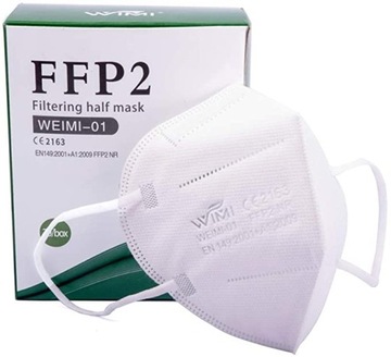 MASKA MASECZKA MASKI Z FILTREM FFP2 ANTYWIRUSOWA NA TWARZ CE 1szt.