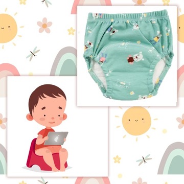 Тренировать трусики для изучения писающих трусиков Большой размер 14-17 кг 3 штуки