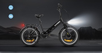 Электрический велосипед Samebike LOTDM200-II, 48 В, 13 Ач, мужские/женские толстые шины