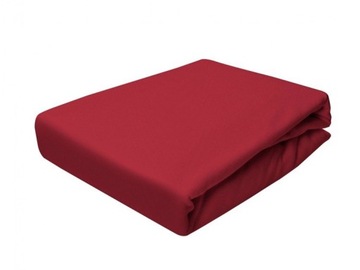PRZEŚCIERADŁO JERSEY Z GUMKĄ 180x210 KOLOR CEGLANY
