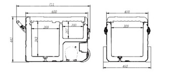 КОМПРЕССОРНЫЙ ХОЛОДИЛЬНИК VIGO COOL 12/24/230В 35Л