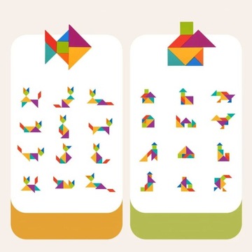 НАБОР ДЕРЕВЯННЫХ ЛОГИЧЕСКИХ ИГР ДЛЯ ДЕТЕЙ 3в1 Танграм Тетрис круг