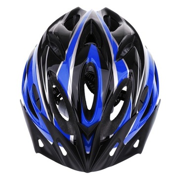 Kask ochronny dla dorosłych do jazdy na rowerze na rolkach, jazdy na rolkach, jazdy na rowerze, niebiesko-czarny
